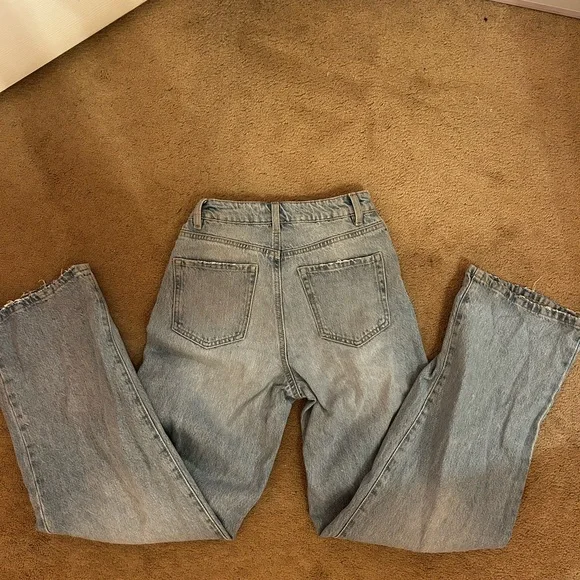 Garage Light Blue Wide Leg Jeans - Picture 5 of 6